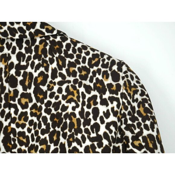 NWOT J.Crew Leopard Print Blazer Brown Tan XXS - Picture 3 of 6